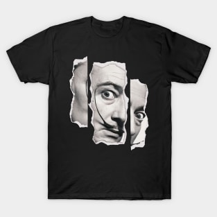 Salvador Dali Collage Art T-Shirt